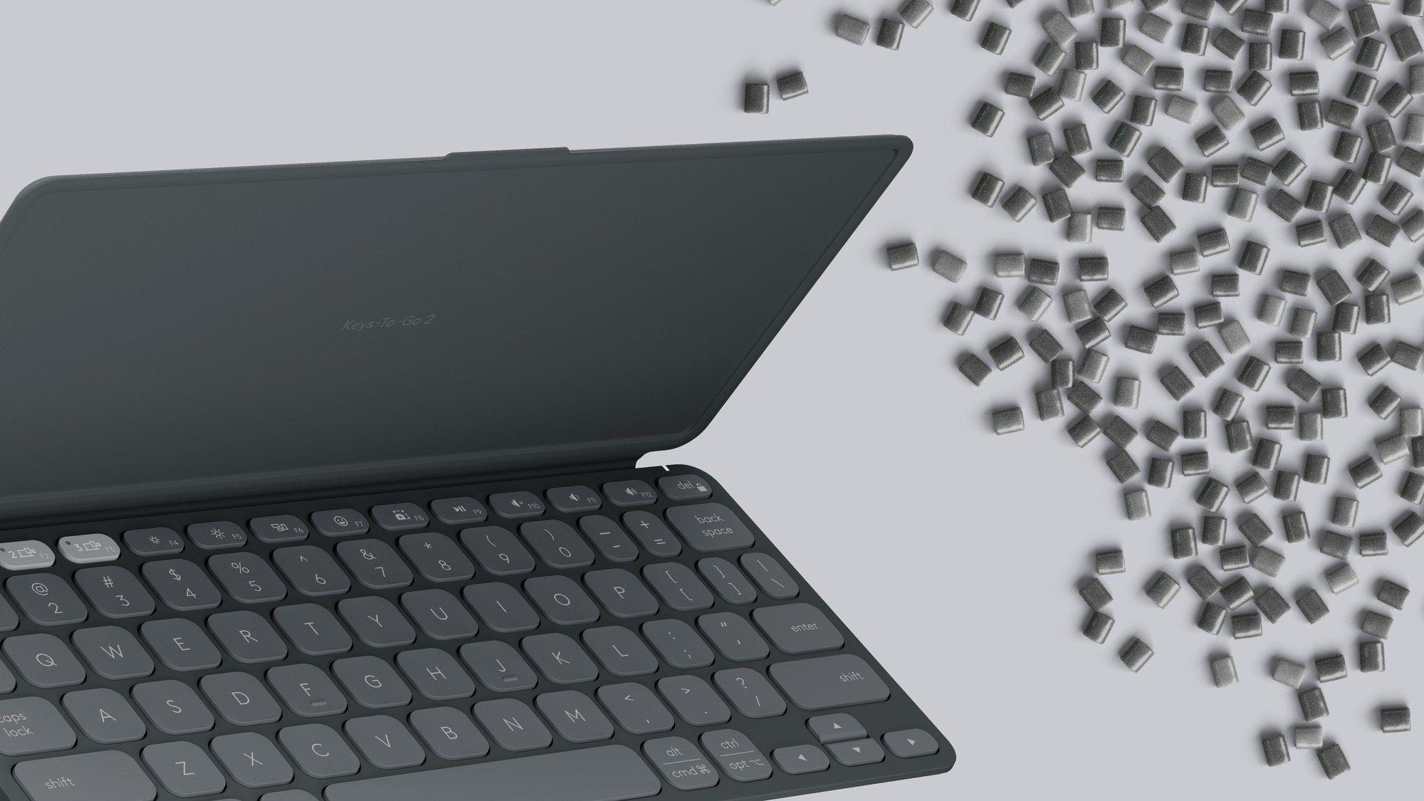 Teclado LOGITECH Keys-To-Go 2 (Francês - Teclas tesoura - Mini - Grafite) — miniatura 8