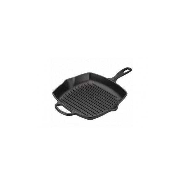 Frigideira Grelhadora Skillet Quadrada LE CREUSET 09.3834.0600 (Ferro fundido esmaltado - 26 cm - Preto)