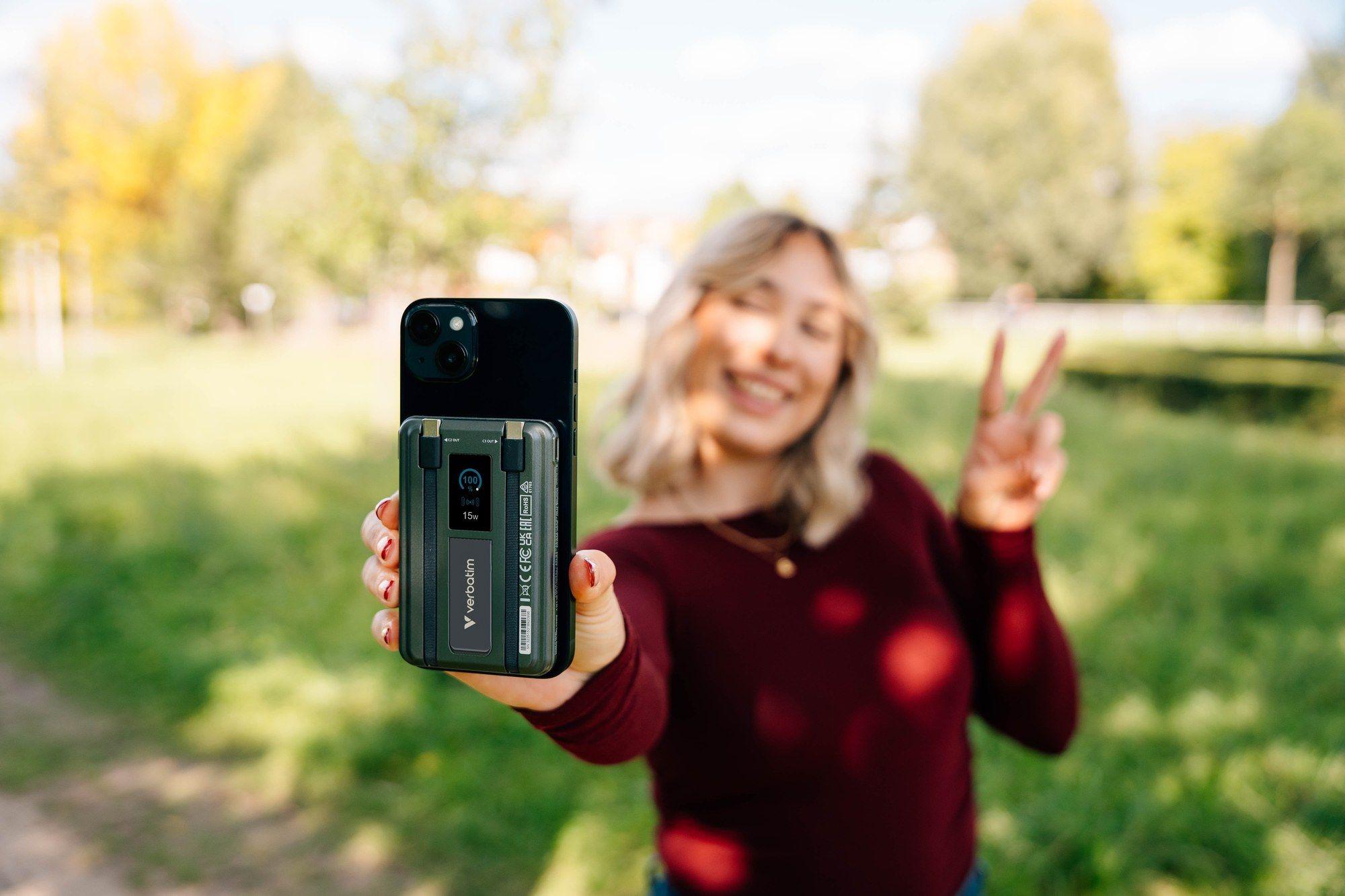 Powerbank VERBATIM Charge’n’Go 2C & Display 32272 (10000 mAh - 38,5 Wh - USB Type-C - Cinzento) — miniatura 5