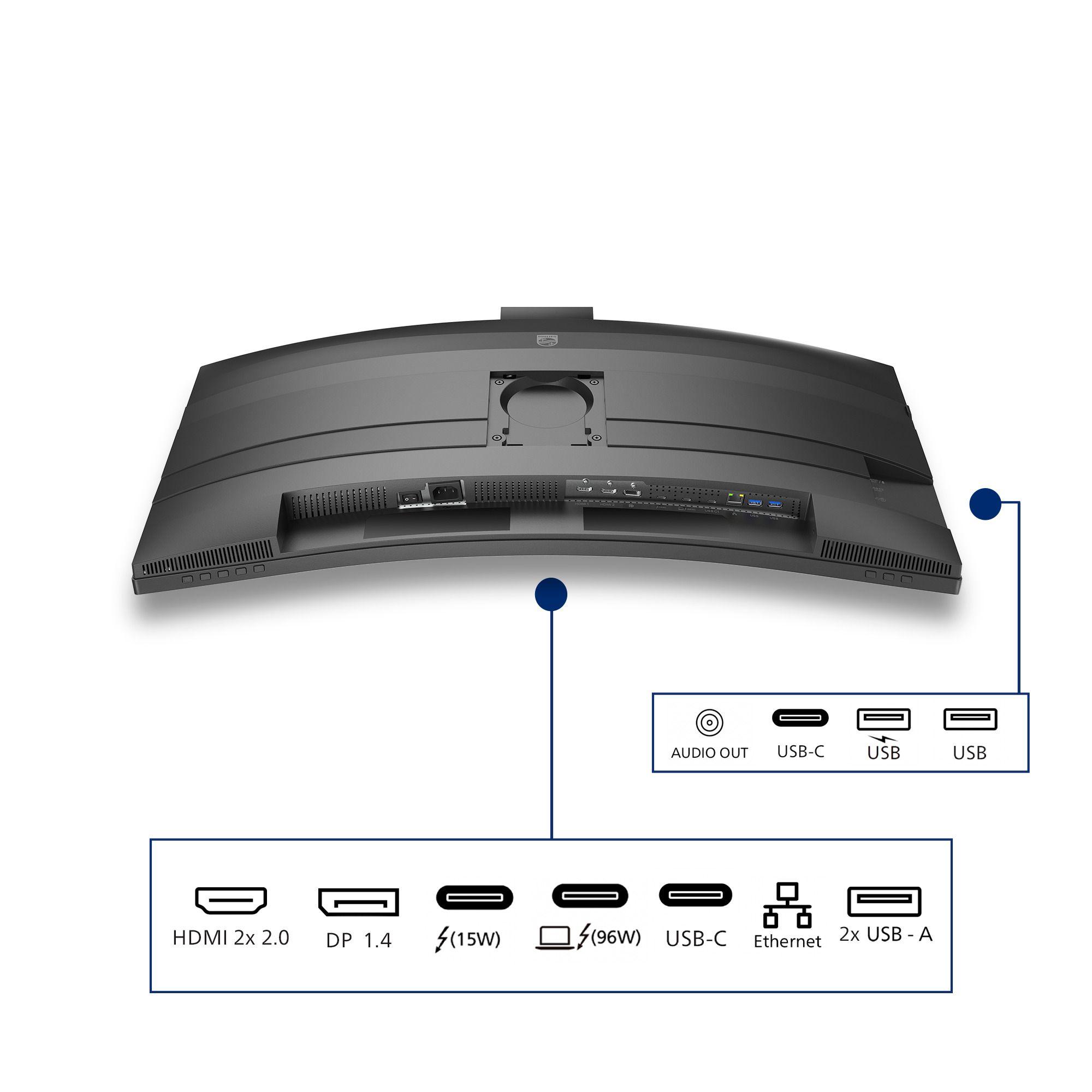 Monitor PHILIPS 34B2U6603CH/00 (34" - VA - 120 Hz - Cinzento) — miniatura 4