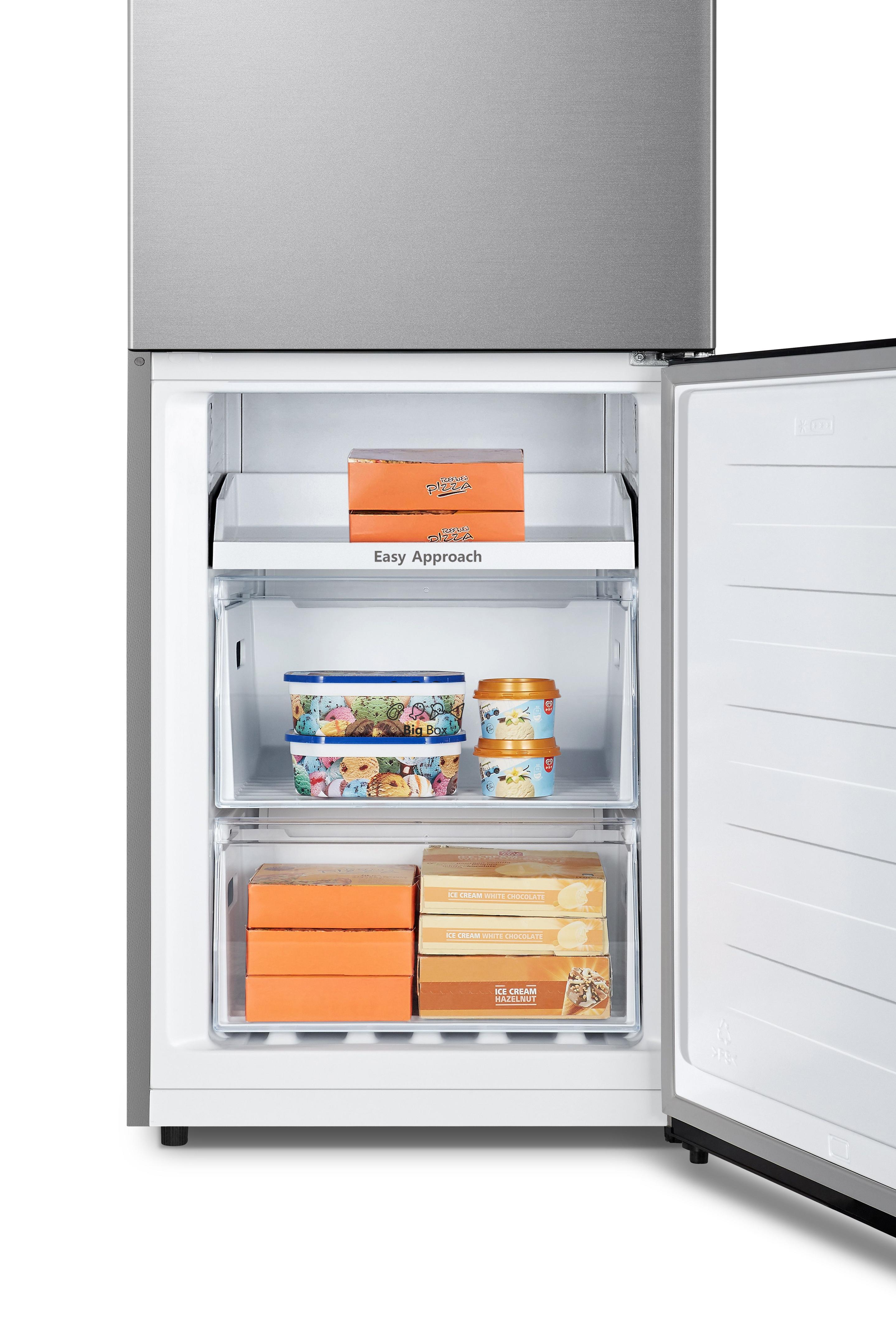 Frigorífico Combinado Independente HISENSE RB390N4ACE (300 l - 6 kg/24h - Altura 186 cm - Inox)