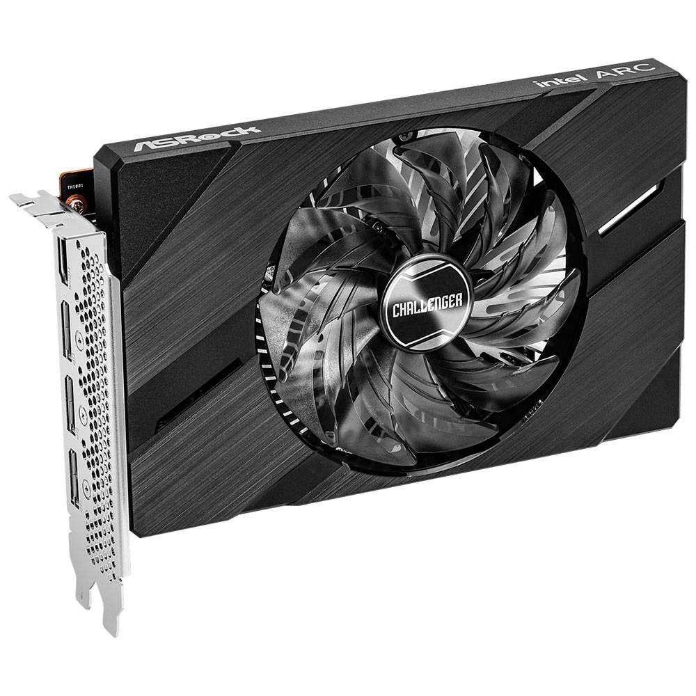 Placa Gráfica ASROCK Intel Arc A380 Challenger ITX OC (Intel Arc A380 - 15 Gbps - 6 GB - Preto) — miniatura 3
