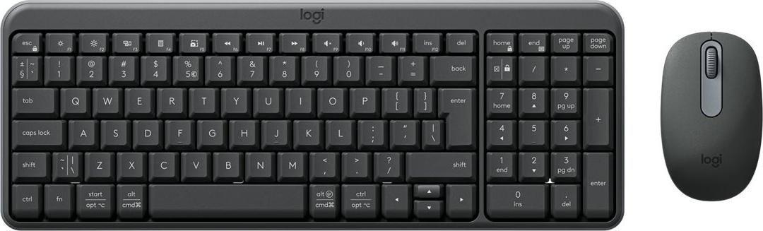 Teclado e Rato LOGITECH MK250 (Estados Unidos - RF Wireless + Bluetooth - Grafite) — imagem 1