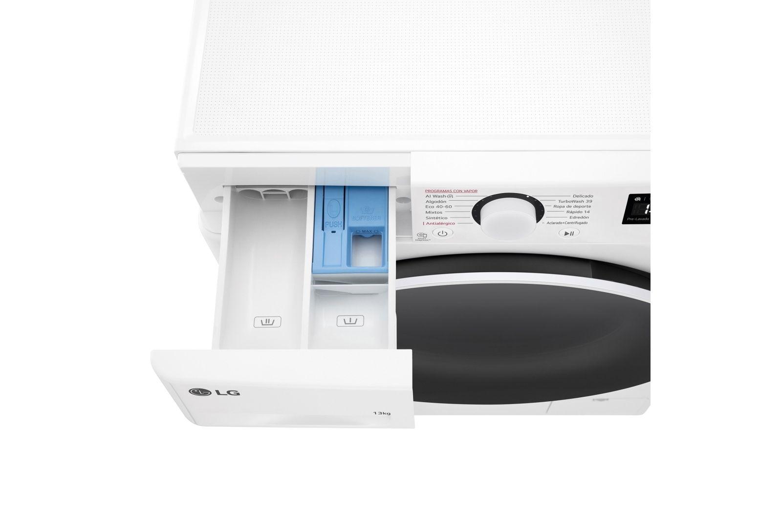 Máquina de Lavar Roupa Independente LG F4WR6013A0W (1360 RPM - A - 58 l - Branco), miniatura 4