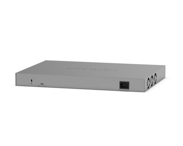 Switch Gerido NETGEAR GS728TP-300EUS (Gigabit Ethernet - 4 módulos instalados - 1,5 MB - Cinzento) — miniatura 4