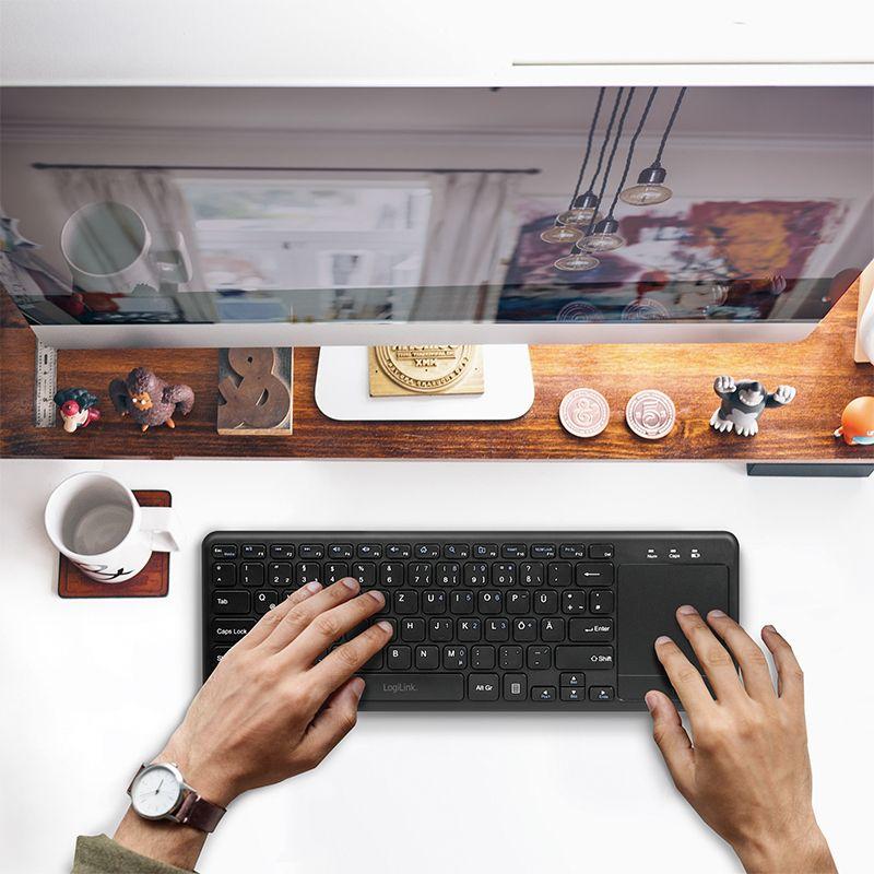 Teclado LOGILINK ID0188 (Mini - RF Wireless - Sem fios - Preto) — miniatura 6