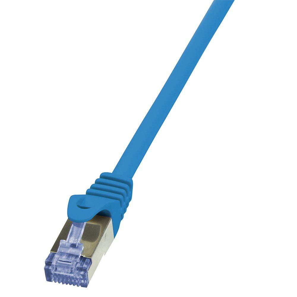 Cabo de Rede LOGILINK CQ3096S (10 m - Cat6A - RJ-45 - Azul)