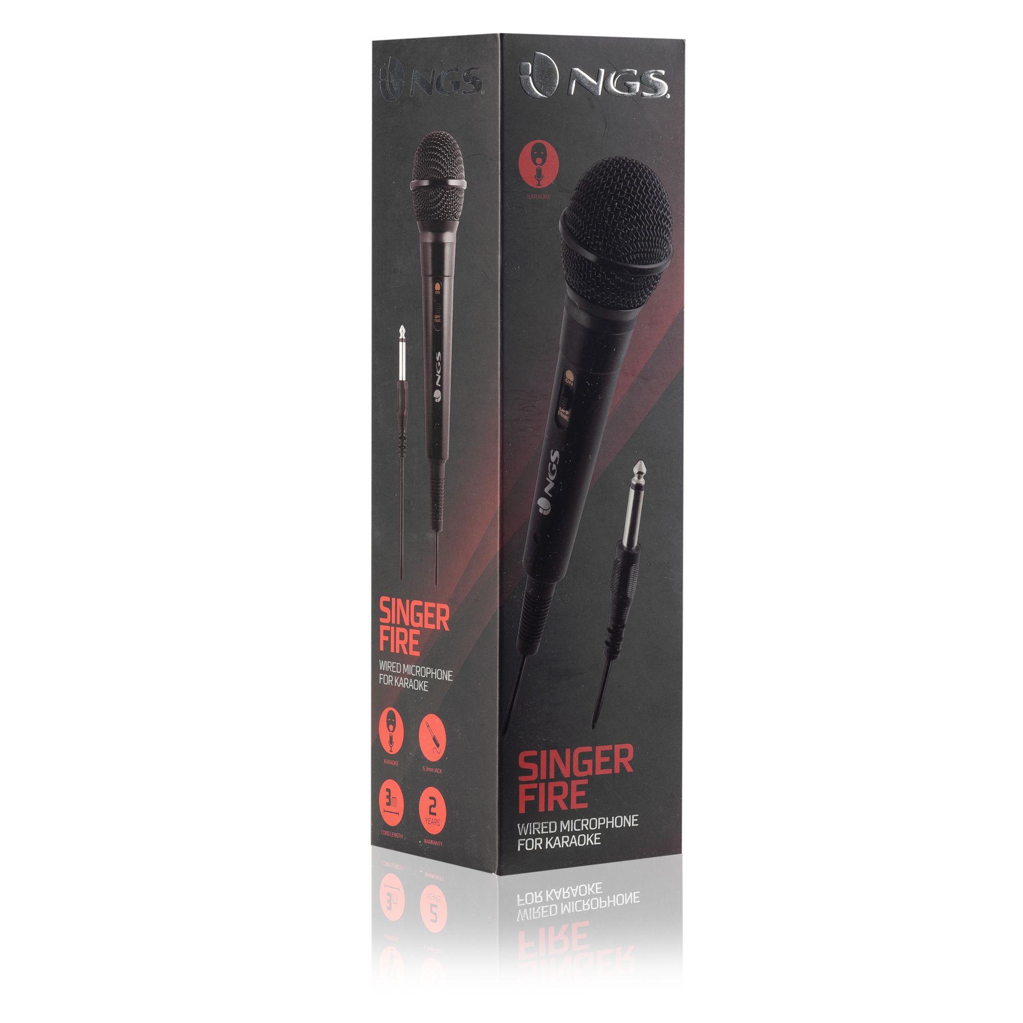 Microfone de Karaoke NGS Singerfire (Com fios - Preto) — miniatura 6