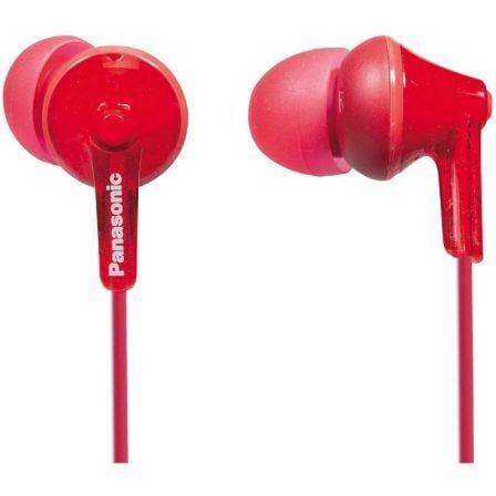 Auscultadores PANASONIC RP-HJE125E (Binaural - Com fios - Intra-aural - Vermelho)