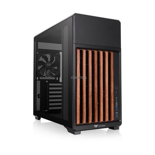 Caixa PC THERMALTAKE TR300 WS (Mini-ITX, micro ATX, ATX - Preto e Madeira)