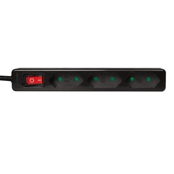 Extensão Elétrica LOGILINK LPS230B (Euro CEE 7/16 - Preto), miniatura 2