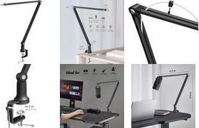 Braço de Microfone LOGILINK AA0184 (Preto)