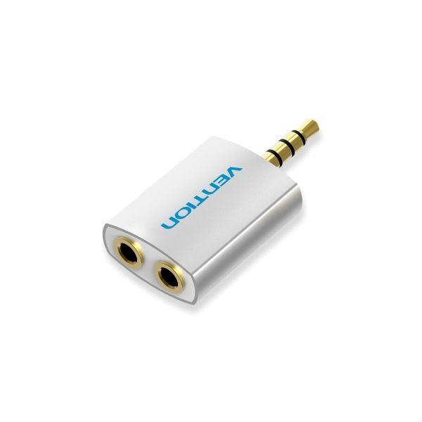 Adaptador Duplicador de Áudio VENTION BDAW0 (2 x Jack 3,5 mm - Jack 3,5 mm - Prateado) — miniatura 2