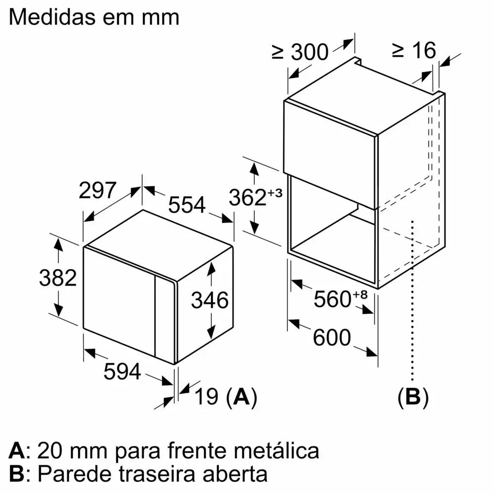 Micro-ondas Encastre SIEMENS BF525LMB1 iQ500 (Altura 38,2 cm - Preto), miniatura 5