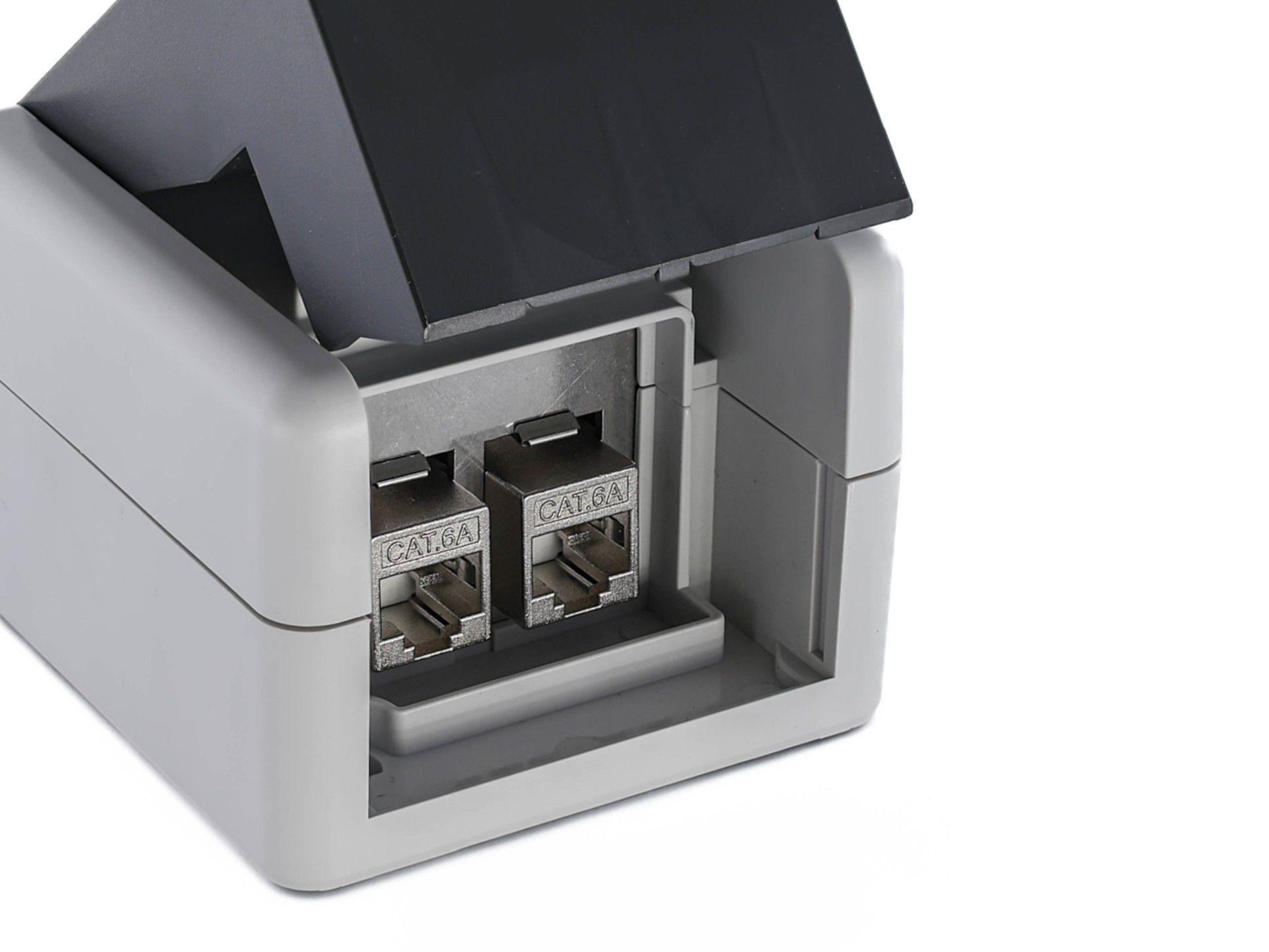Caixa de Montagem de Superfície para Módulos Keystone EQUIP 125451 (Cinzento), miniatura 8