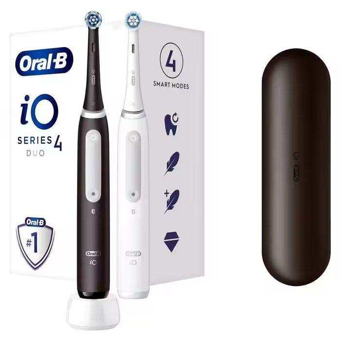 Escova de Dentes Elétrica ORAL-B iO Series 4 Duo (Preto e Branco), miniatura 3