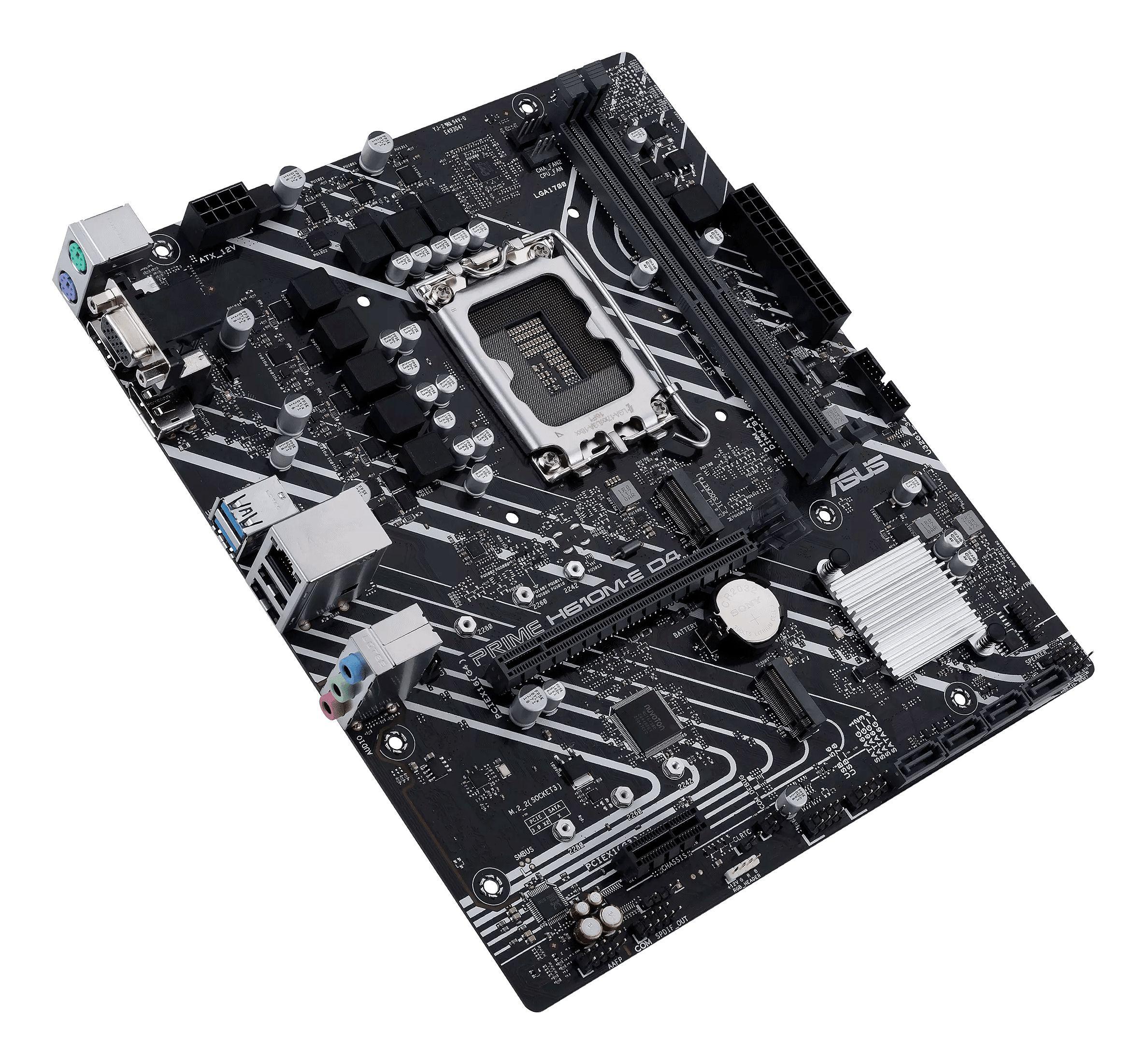 Motherboard ASUS PRIME H610M-E D4-CSM (LGA 1700 - micro ATX - Duplo canal - Multicor) — miniatura 3