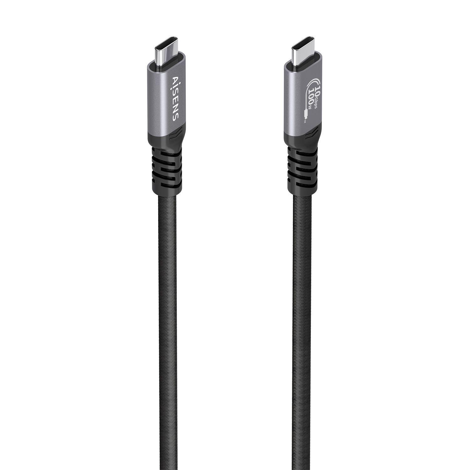 Cabo USB-C AISENS A107-0990 (5 m - USB C - Preto)