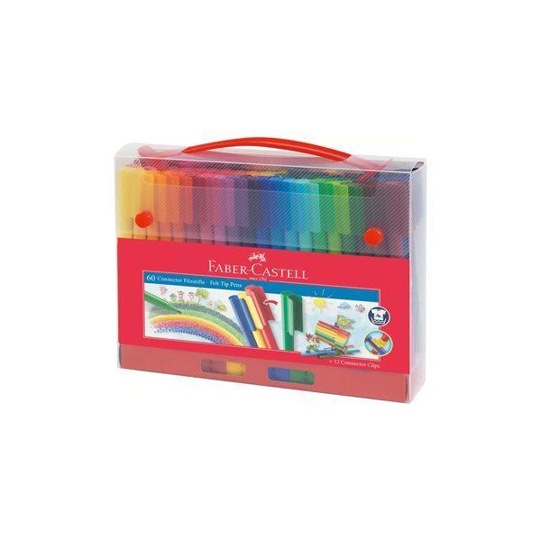 Conjunto de Marcadores de Feltro FABER-CASTELL 155560 (Multicor)