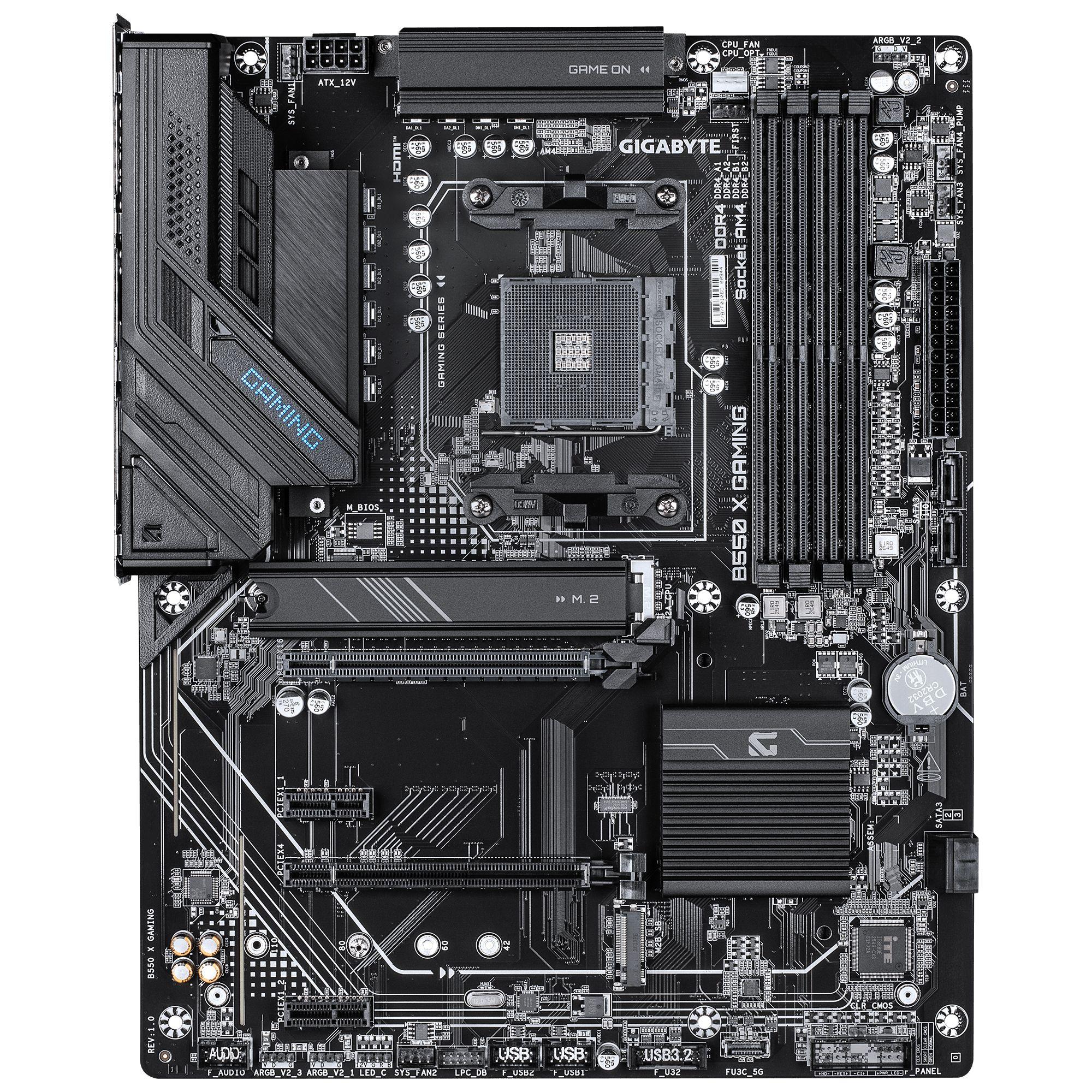 Motherboard GIGABYTE B550 X GAMING (AM4 - ATX - Duplo canal - Castanho escuro), miniatura 2