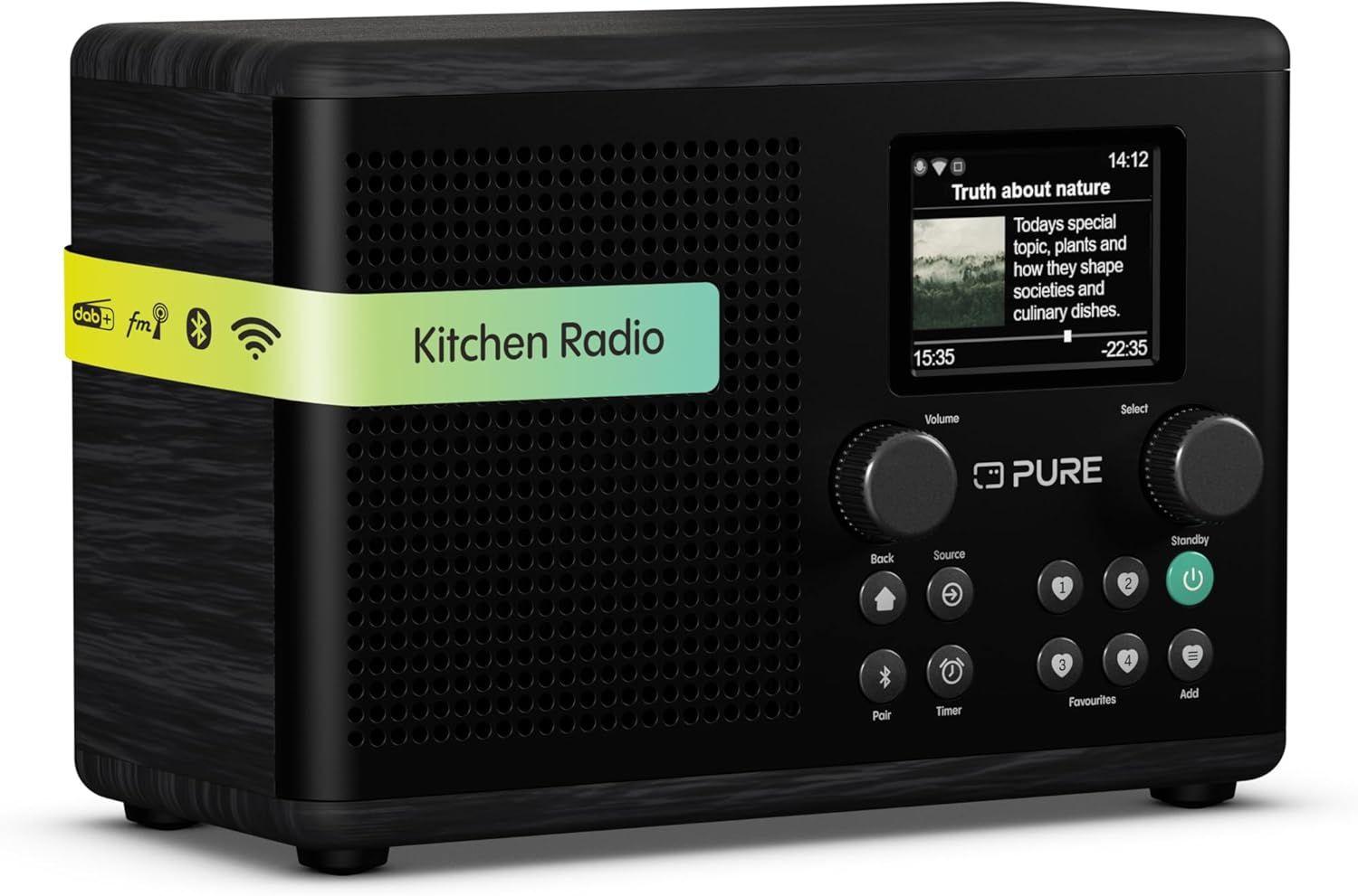 Rádio Digital PURE ACOUSTICS Classic H4i (Preto Cinza)