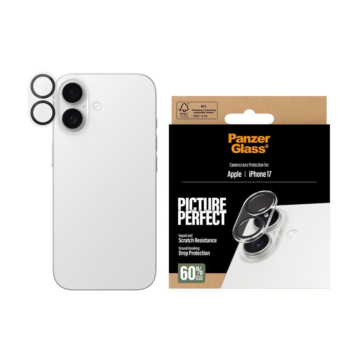 Protetor de Lentes para Câmara PANZERGLASS PicturePerfect iPhone 17 (Transparente) — miniatura 2