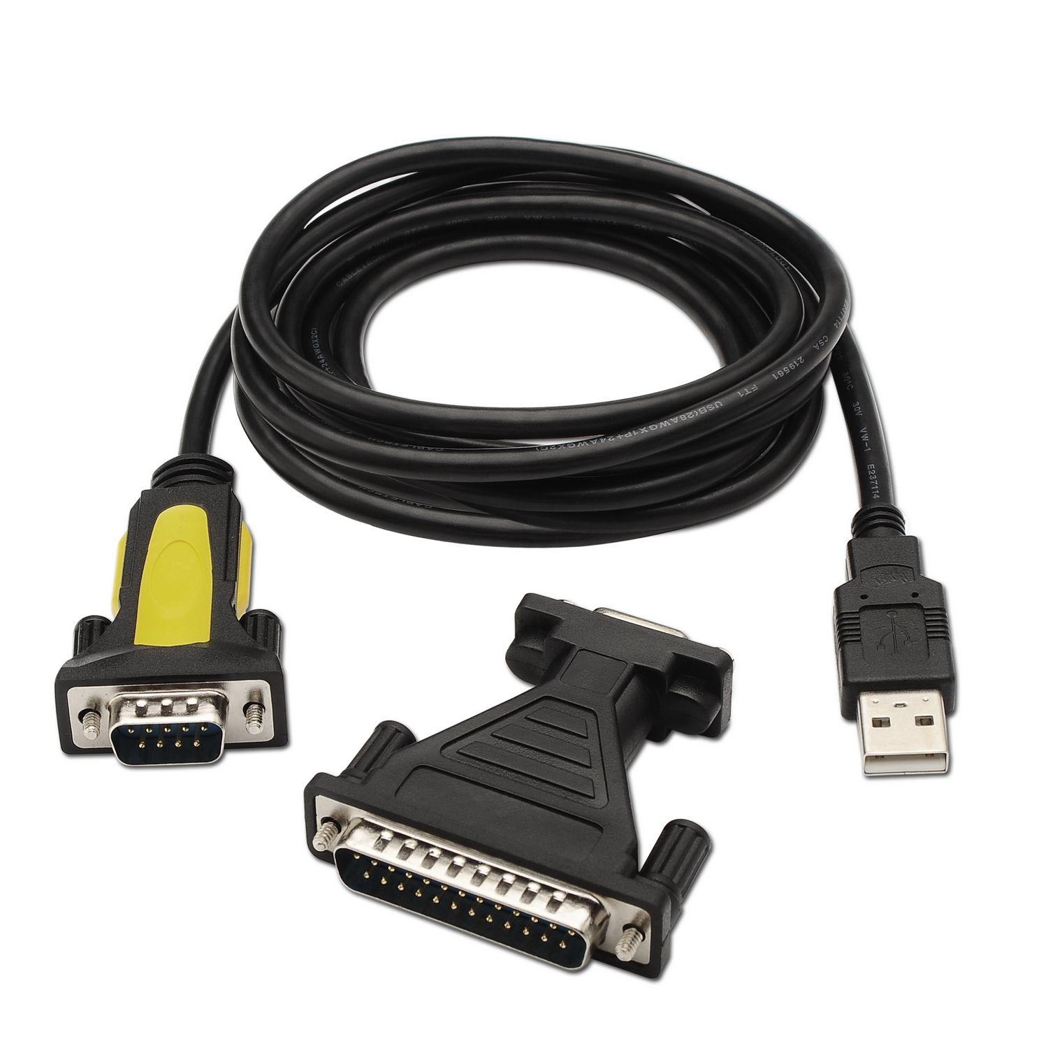 Cabo Conversor USB para Série AISENS A104-0039 (Preto), miniatura 2