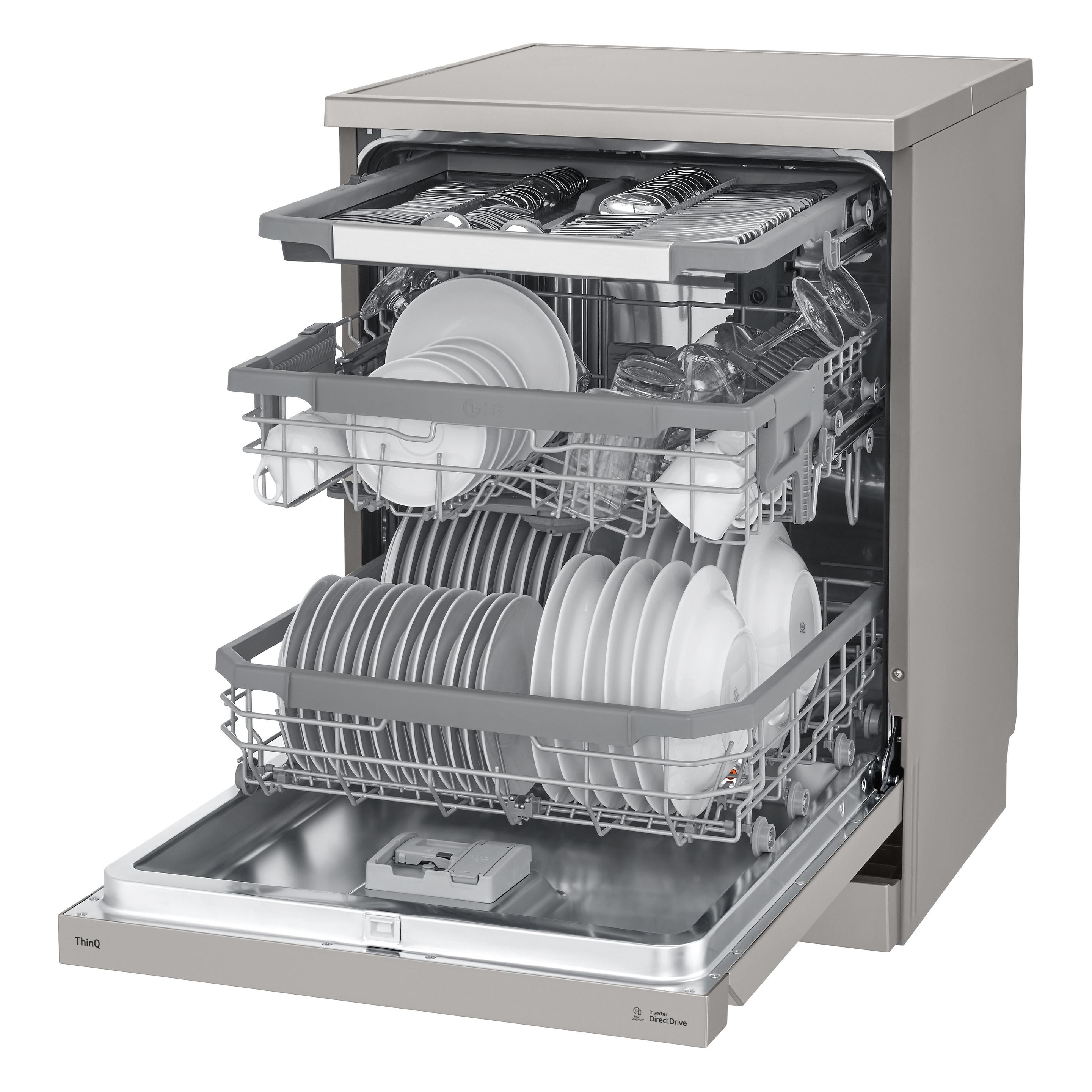 Máquina de Lavar Loiça Independente LG DF365FPS (14 talheres - B - 9,5 l - Prateado), miniatura 5