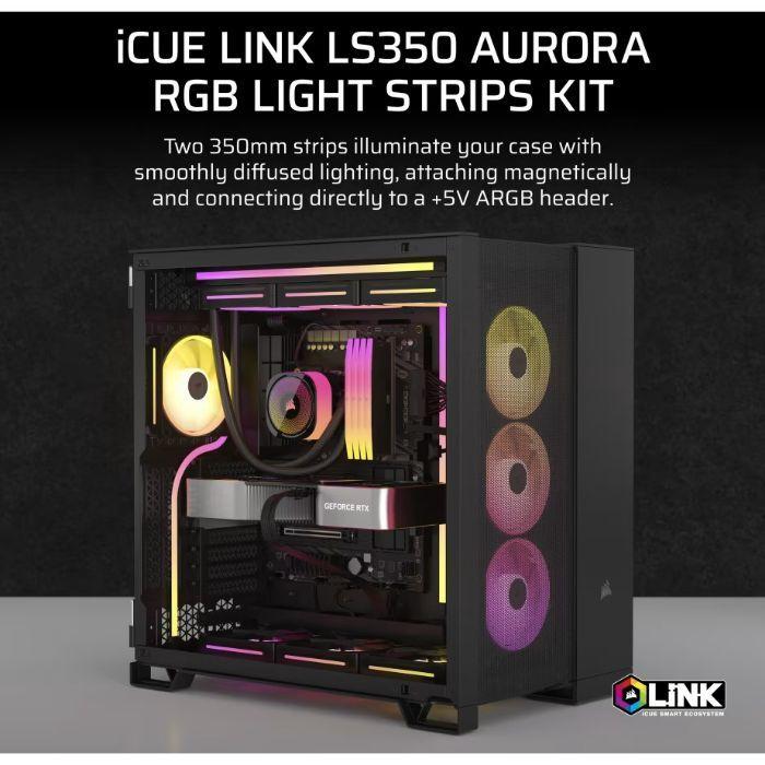 Kit de Iluminação LED CORSAIR iCUE LINK LS350 Aurora RGB (Multicor - Preto), miniatura 4