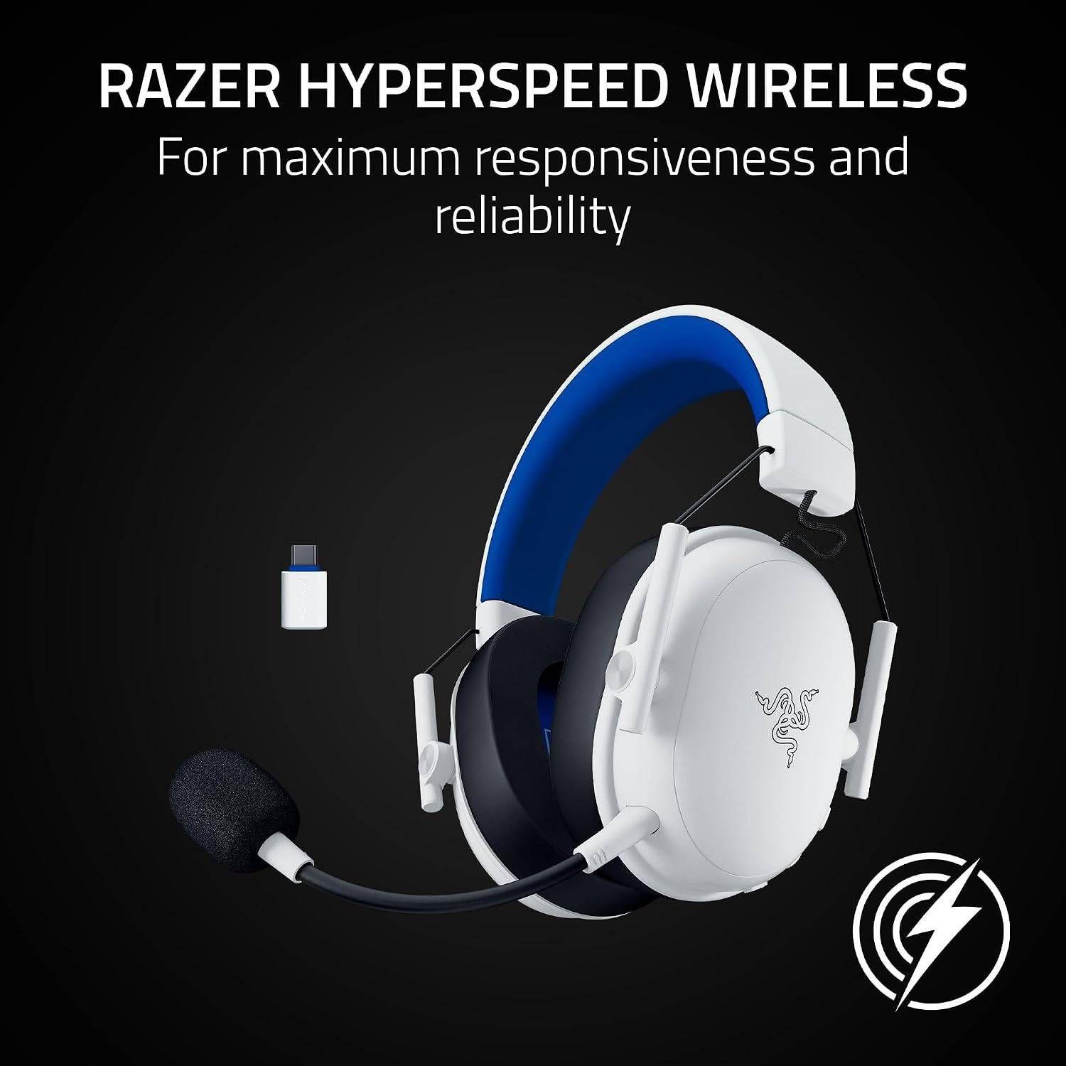 Headset Gaming RAZER BlackShark V3 X HyperSpeed para PlayStation (Binaural - Sem fios - Supra-aural - Branco), miniatura 6
