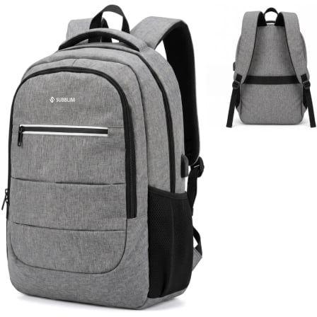 Mochila SUBBLIM City Plus SUBBP-2CPB101 (Portátil 16" - 26 L - Cinzento)