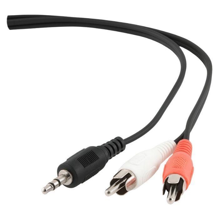 Cabo de Áudio Jack 3,5 mm para 2 RCA EQUIP 14709207 (2,5 m - 2 x RCA - 3.5 mm - Preto) — miniatura 2