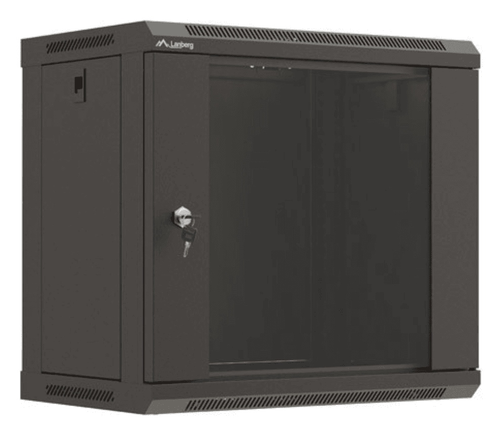 Armário Rack de Parede LANBERG WF03-5309-10B (19" - 9U - 540 x 350 x 500 mm - Preto)