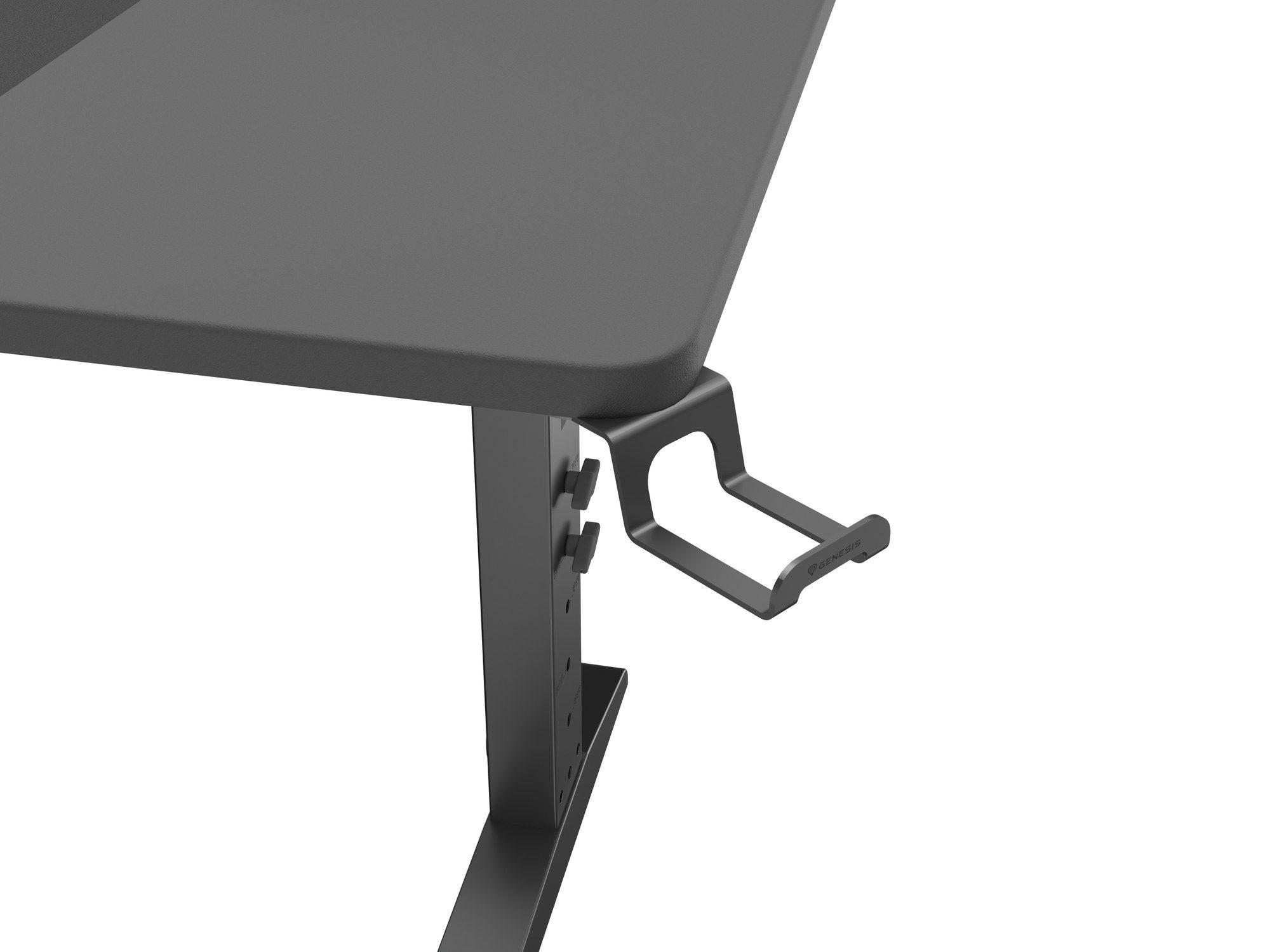 Secretária Gaming GENESIS Holm Modular 140 (1400 x 750 mm - Forma retangular - Multicor - Preto) — miniatura 8