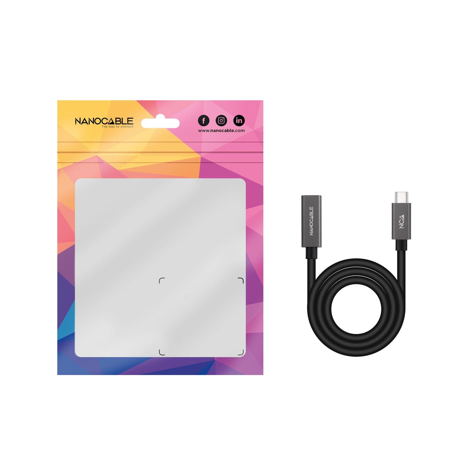 Cabo de Extensão USB-C NANO CABLE 10.01.4401-L150 (1,5 m - USB-C - Preto) — miniatura 6