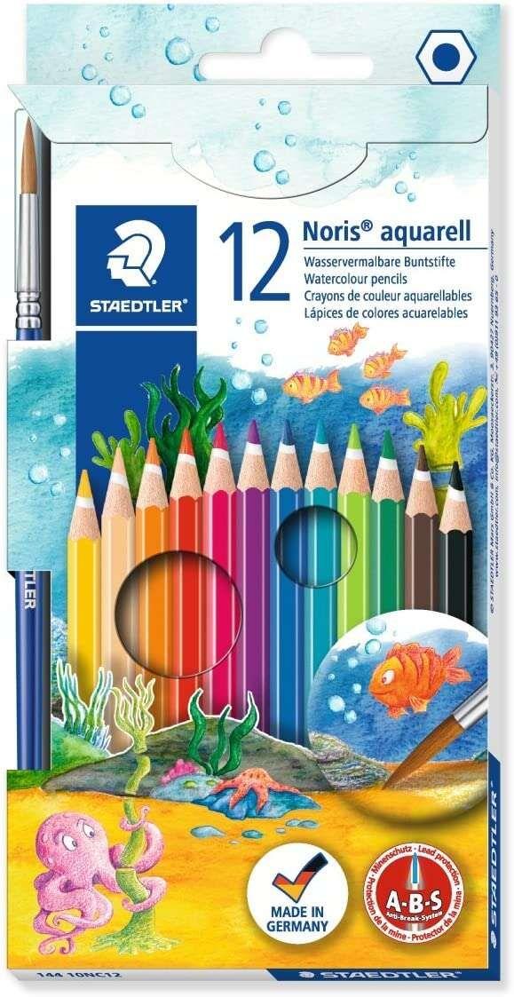 Lápis de Aguarela STAEDTLER Noris Aquarell (3 anos - Cores Sortidas)