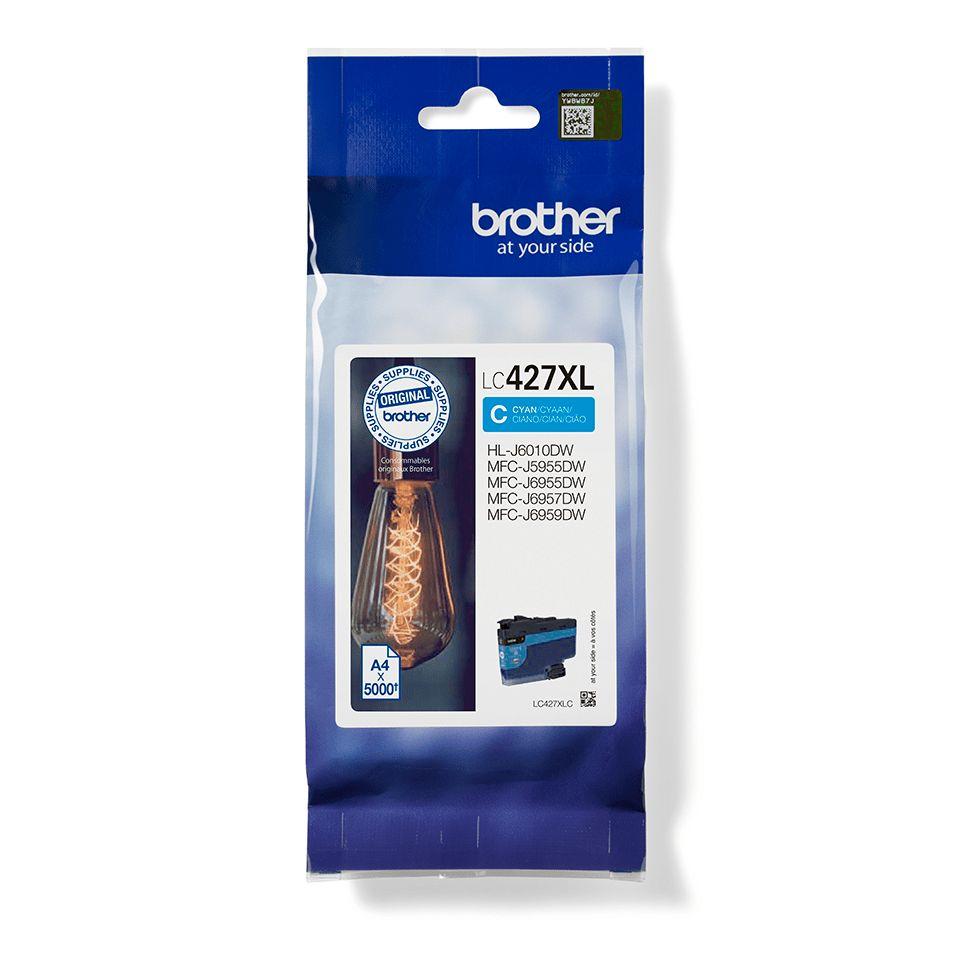 Tinteiro BROTHER LC427XLC (5000 páginas - Ciano)