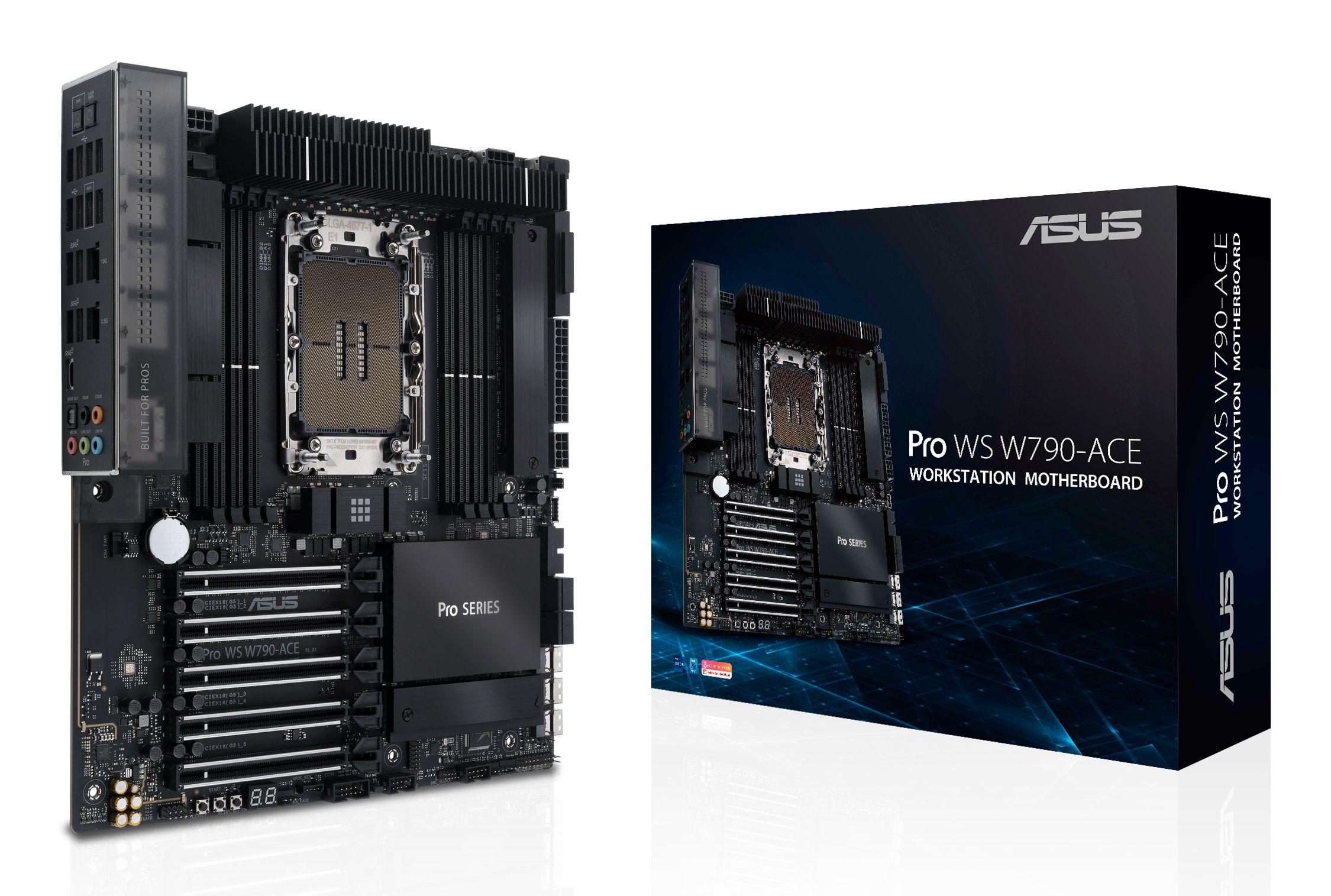 Motherboard ASUS PRO WS W790-ACE (LGA 4677 (Socket E) - Intel Xeon W - SSI CEB - Preto)