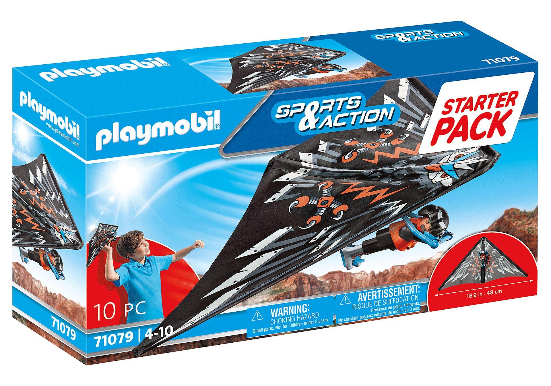 Conjunto de Brinquedo PLAYMOBIL 71079 Starter Pack Asa Delta (4 anos - Multicor)
