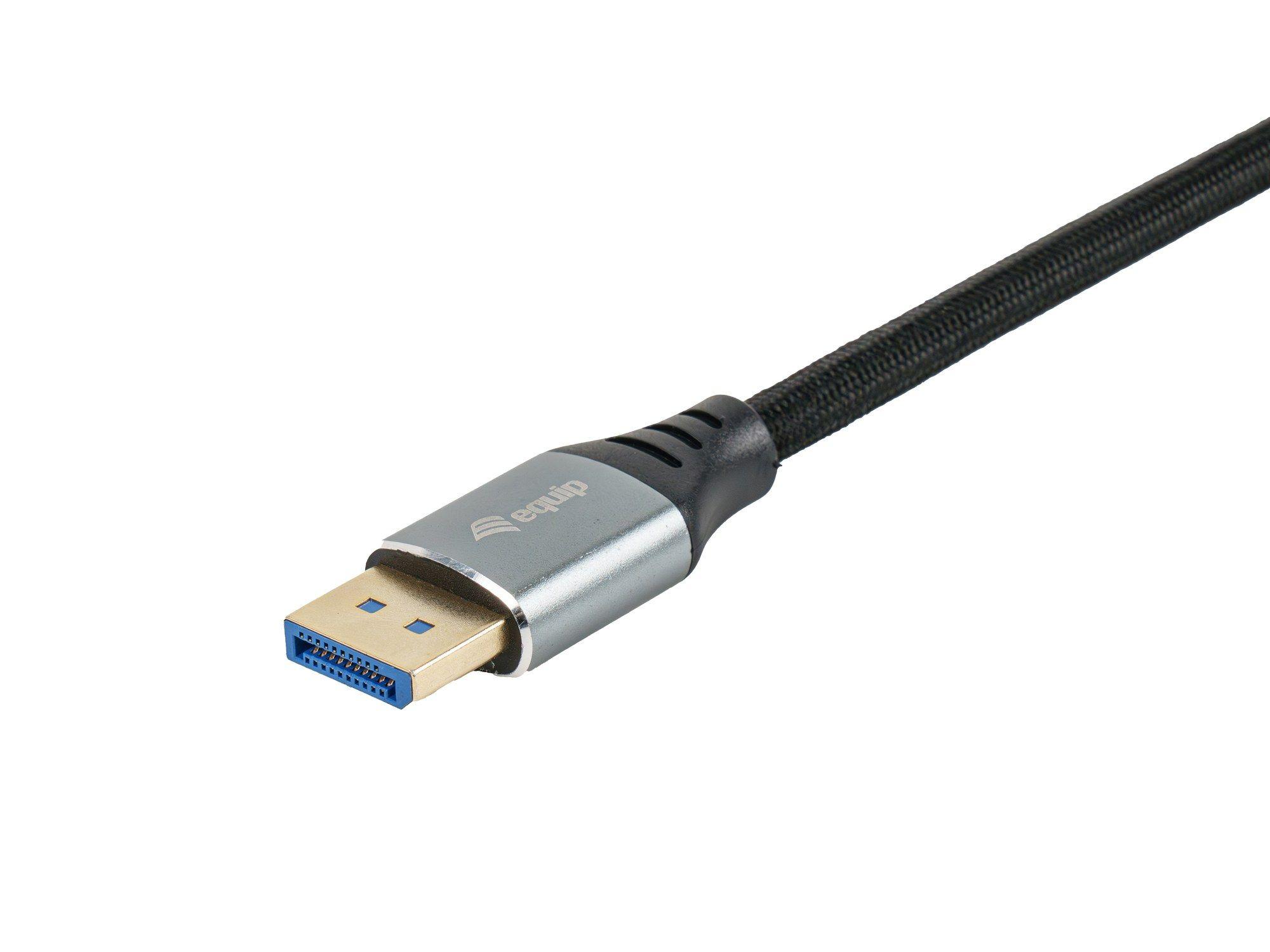 Cabo DisplayPort EQUIP 119281 (1 m - Preto/Prateado) — miniatura 2