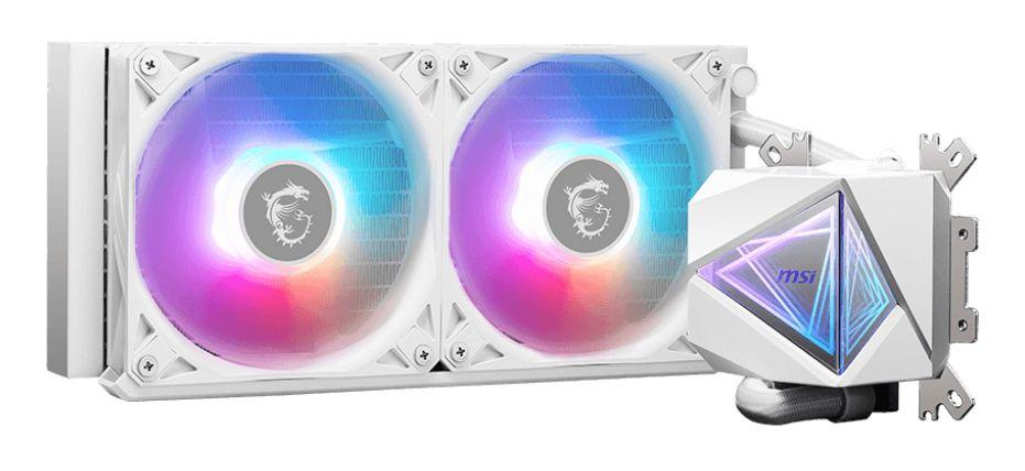 Sistema de Arrefecimento Líquido Tudo-em-Um MSI MAG CORELIQUID I240 (120 mm - 2 ventoinhas - Âmbar, Azul, Verde, Vermelho - Branco) — miniatura 2