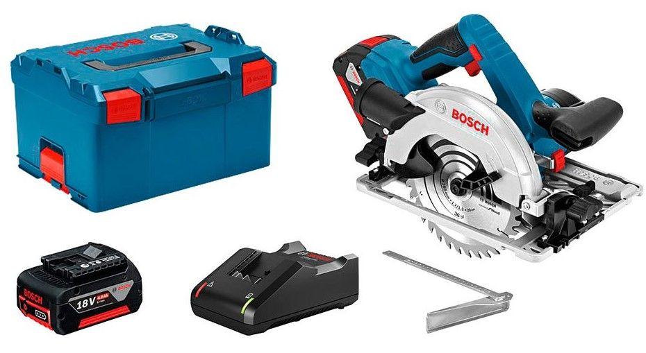 Serra Circular BOSCH GKS 18V-57 G Professional (Madeira - Preto e Azul) — miniatura 2