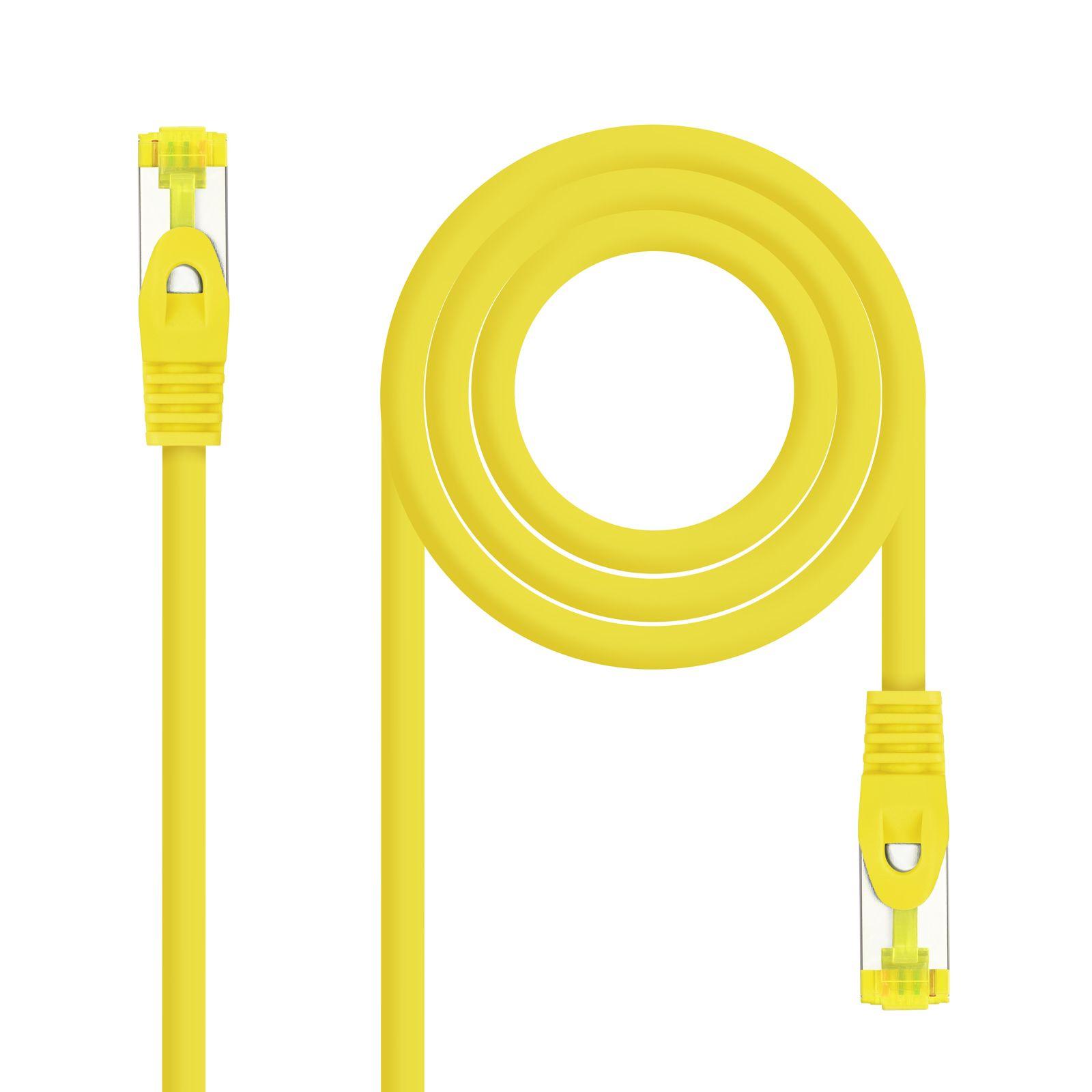 Cabo de Rede RJ45 NANOCABLE 10.20.1901-Y (1 m - Cat6A - RJ-45 - Amarelo)