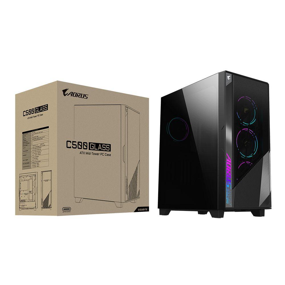 Caixa PC GIGABYTE GB-AC500G ST (Midi Tower - Vidro, Plástico, Aço - Preto), miniatura 8