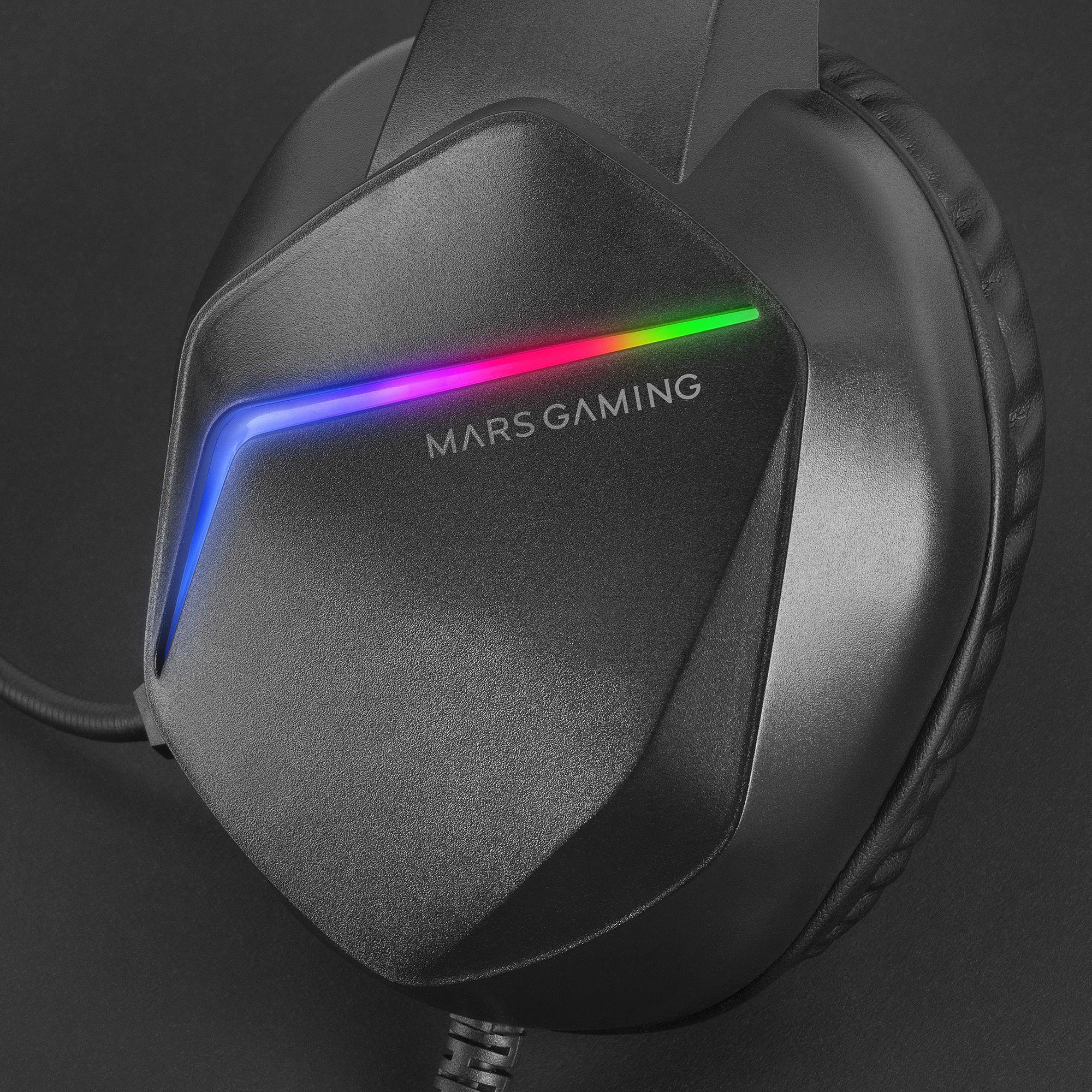 Headset Gaming MARS GAMING MH122 (Binaural - Com fios - Circum-aural - Preto), miniatura 4