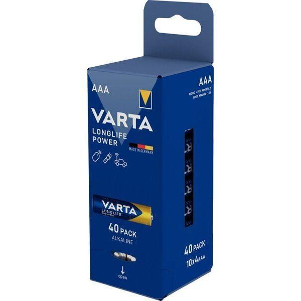 Pilhas Alcalinas VARTA Longlife Power LR03 AAA (Azul/Amarelo), miniatura 2