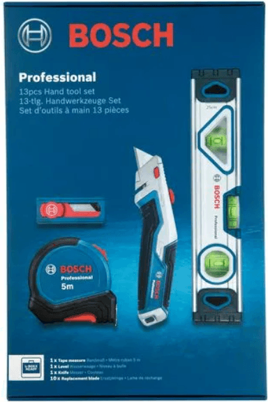 Conjunto de Ferramentas Manuais BOSCH Professional 1600A027M3 (Prateado)