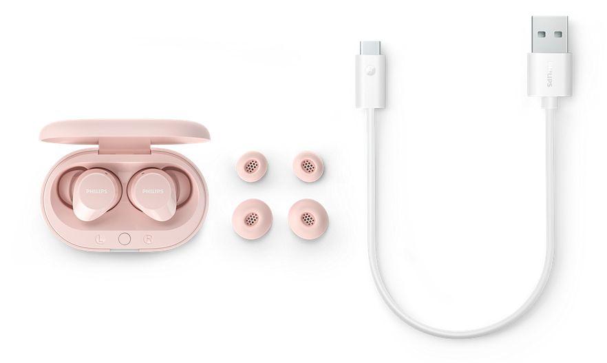 Auscultadores PHILIPS TAT1209PK/00 (Binaural - True Wireless Stereo - Intra-aural - Rosa), miniatura 7