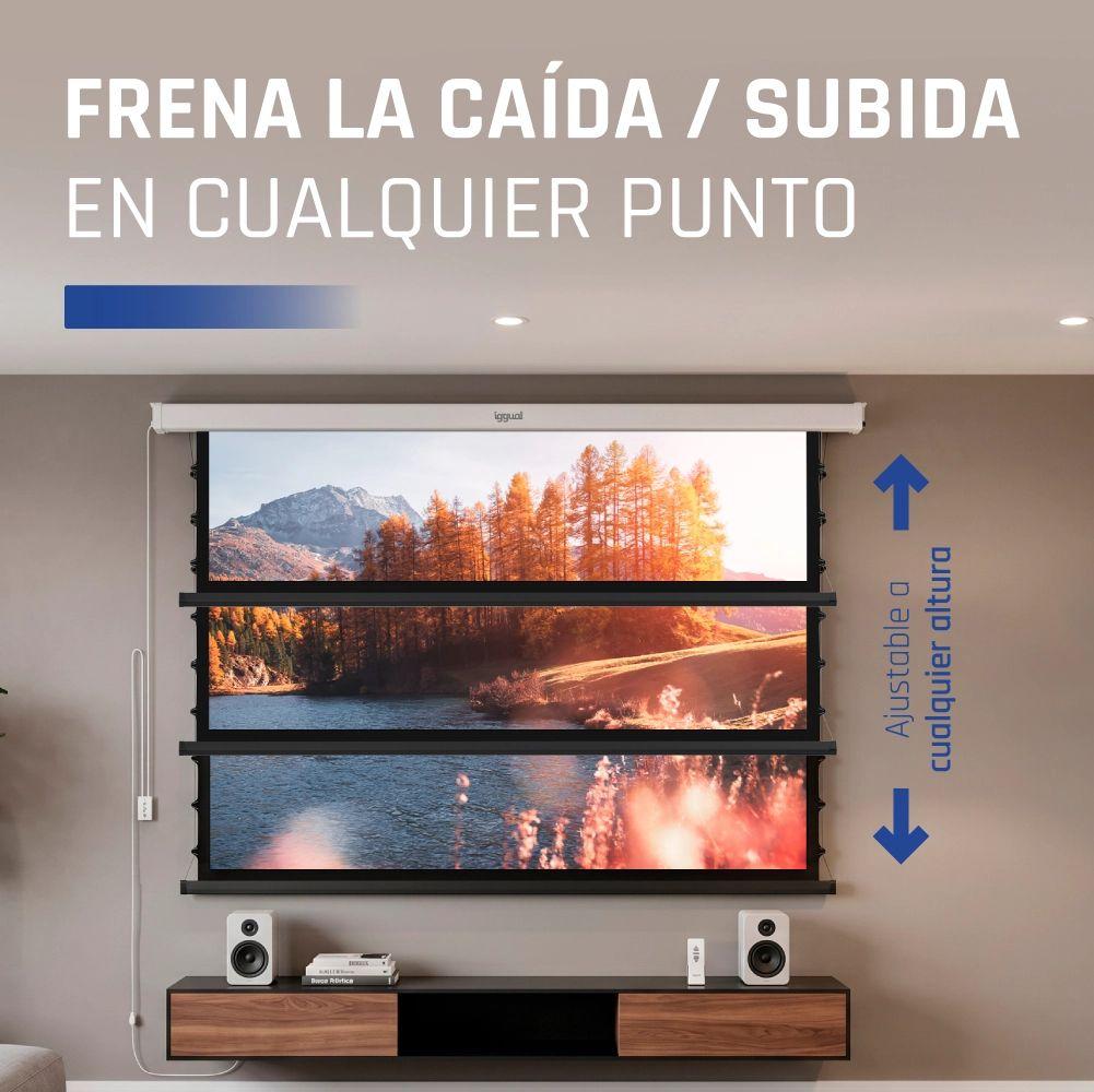 Ecrã de Projeção Elétrico IGGUAL PSIXS203 (92" - Branco) — miniatura 6