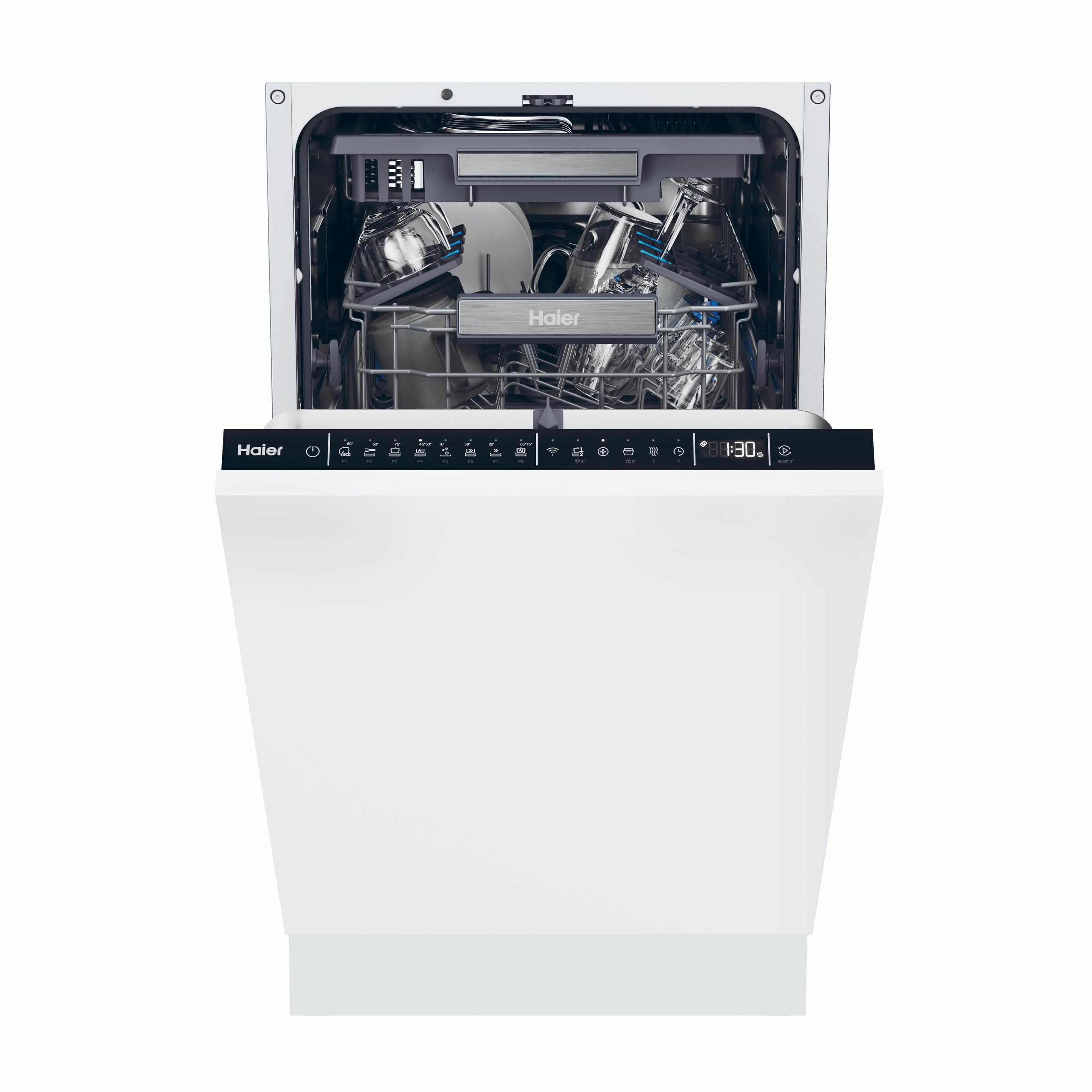 Máquina de Lavar Loiça Encastre HAIER XI1C3TB2FB (11 talheres - B - 9 l - Painel Preto)